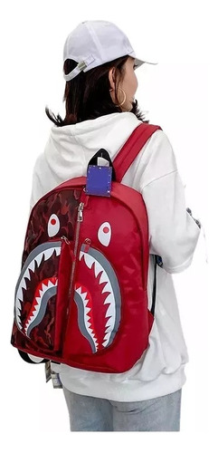 Mochila Estudiante Graffiti Shark