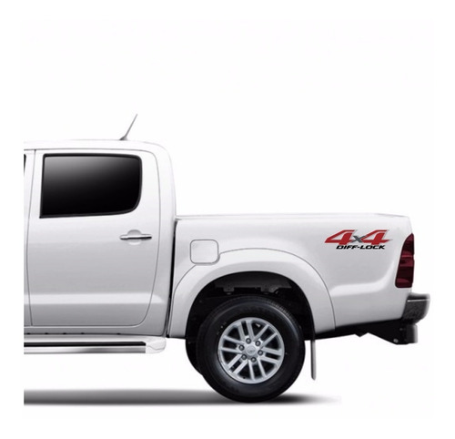 Par Emblema Adesivo Toyota Hilux Revo Diff Lock 4x4 Dflck