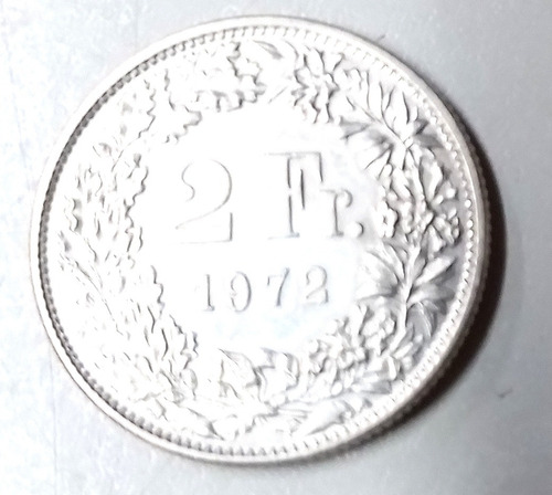 Moeda - Switzerland - 2 Francs - 1972-helvetia (Usado)