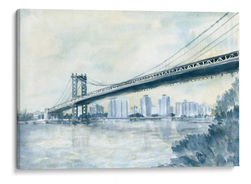 Canvas Lab Cuadro Ciudad Puente Ii 60x40, Megan Meagher
