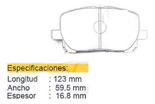 Pastillas Freno Del Para Toyota Voxy 2.0 1azfse 2001 2007