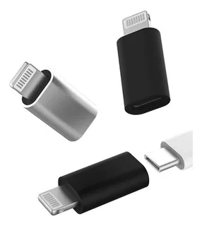 Adaptador Compatível Com iPhone 5/6/7/8/xr P/ Usb Tipo-c