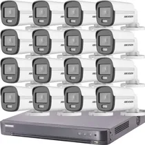 Comprar Kit Seguridad Hikvision 16ch Cámaras 5mp Noche Colorvu Audio