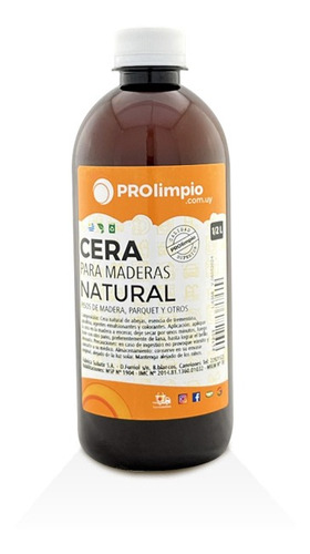 Cera Para Pisos De Madera Natural 500 Ml - Prolimpio