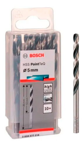 Broca Hss Pointteq 5.0mm 10pcs