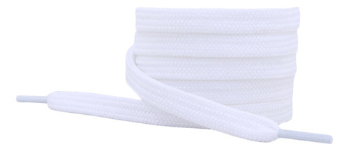 Par De Cadarço Achatado 10 Mm Branco 120cm Flat Tradicional