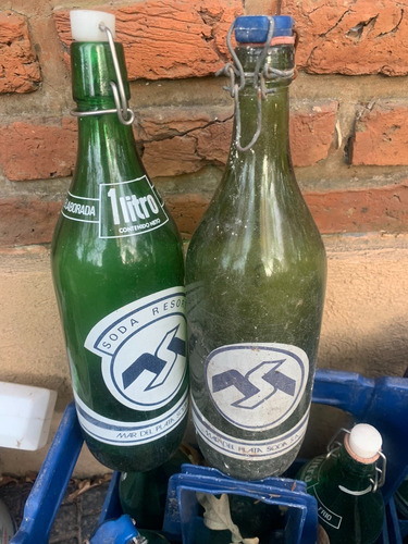 Botella De Soda Antigua Coleccion Resorte Mar Del Plata Soda