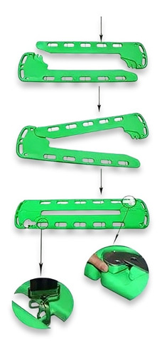 Imagen 2 de 6 de Camilla Pala Plastica Scoop Stretcher De Inmovilizacion Comb