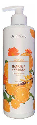 Body Milk Naranja Y Vainilla 360grs Ayurdevas