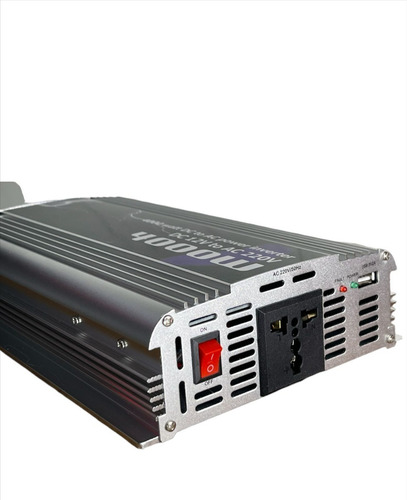 Imagen 3 de 5 de Conversor Inversor De Voltaje Corriente 12v A 220v 4000w Usb