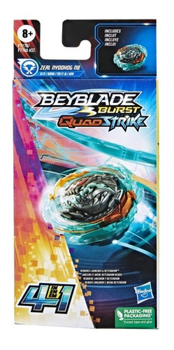 Beyblade Burst Quadstrike Zeal Nyddhog N8 F7776 Hasbro Verde/cinza