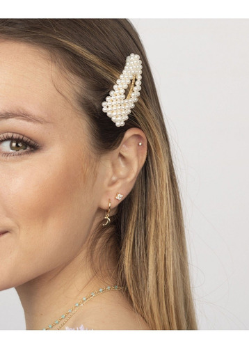 Imagen 9 de 9 de Gancho Perlas Hair Clip P/ El Cabello Niñas Mujer