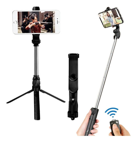 Selfie Tripé Bluetooth Com Controle - Todos Celulares