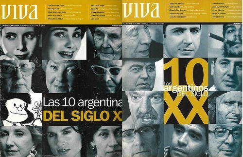 Viva Clarín_año 1999: Los 10 Y Las 10 Argentinas Del Siglo