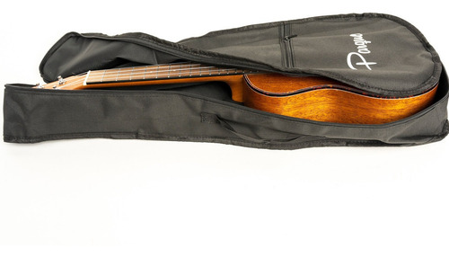 Ukelele Tenor Parquer De Madera Cuerdas Aquila Con Funda Color Naranja