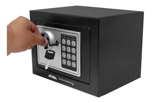 Mini Caja Fuerte Electrónica Seguridad 9 PuLG Ad-341 Adir