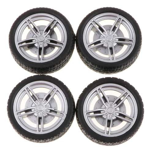 5 X 4 Piezas Llantas De Goma 40mm 5 Kits De Bricolaje Para