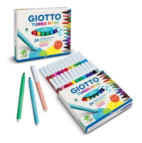 Marcador Giotto Fino X 24 Colores