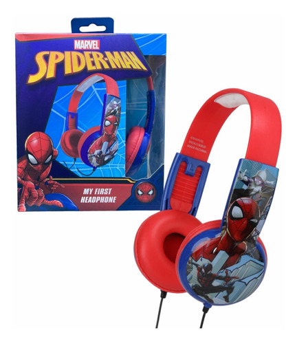 My First Headphone Spiderman Marvel Kit Exclusivo Audífonos