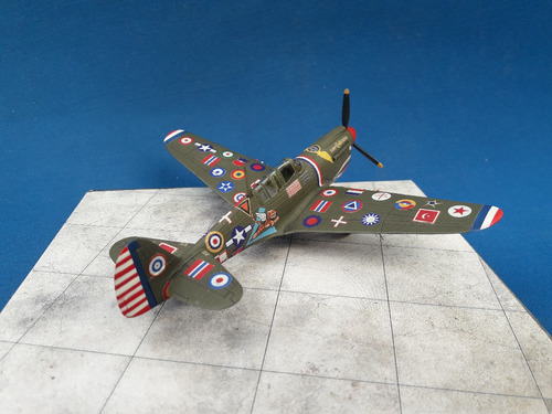 P-40n Warhawk 1/72 Frog - Montado 15000