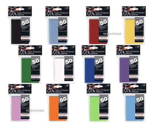 Imagen 1 de 6 de Protectores Ultra Pro X50 Unidades Standart Scarlet Kids