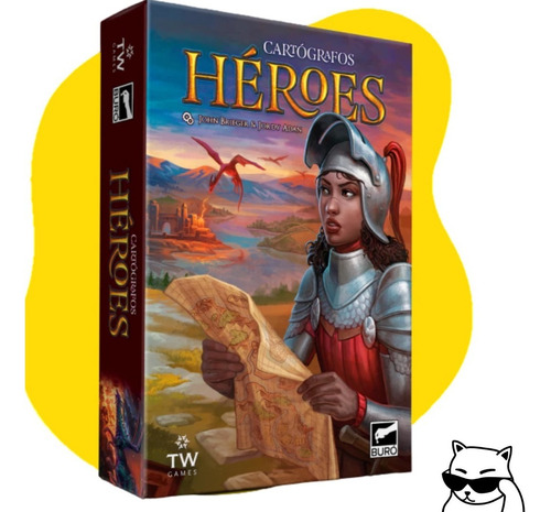 Imagen 1 de 4 de Juego De Mesa Cartografos Heroes Secuela Boardgame Buro