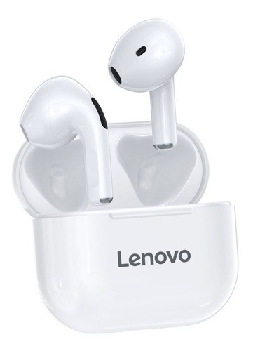Imagen 3 de 3 de Auriculares in-ear inalámbricos Lenovo LivePods LP40 blanco