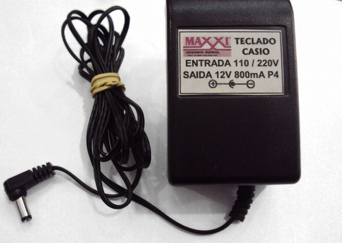 Fonte Teclado Cassio 12v 800ma Pb108 Plug P4 110v/220v