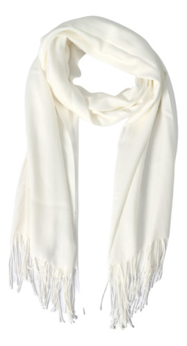 Echarpe Em Viscose Lisa Kora Com Franja 220 G A180xl70 Cm