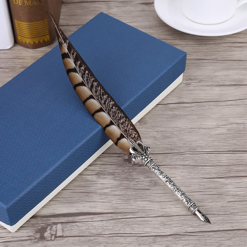 Papelería Quill Dip Pen, Estilográfica Con Plumas Antiguas
