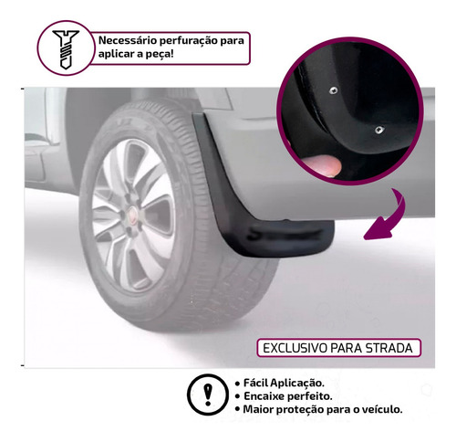 Kit Aparabarro Traseiro Personalizado Strada 2005 2006