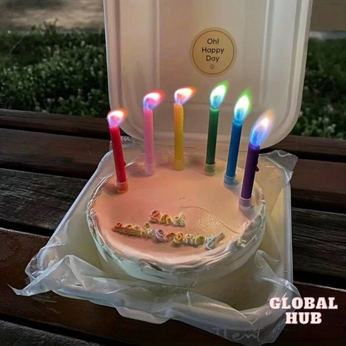 Kit 42 Velas De Cumpleaños Aniversario Colores Fiesta Pastel