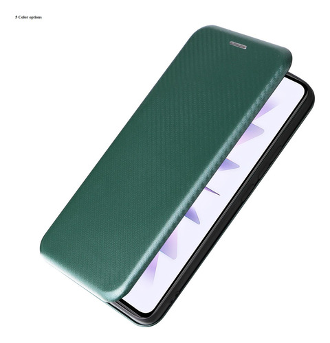 Funda Con Tapa De Fibra De Carbono Para Motorola G15/g35/g55/g75/g85-pc Hybrid, 5 Colores, A Prueba De Golpes, Ultrafina, Cierre Magnético