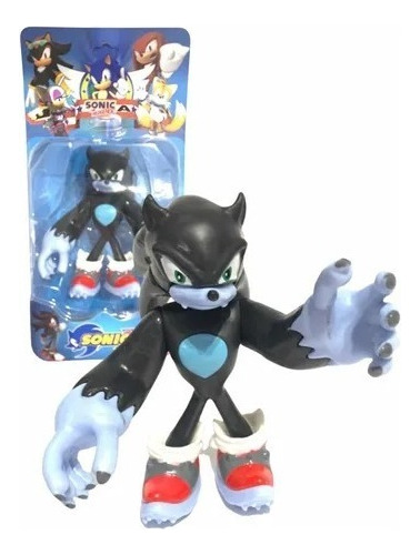 Sonic Unleashed Negro Generación Dorada Articulados 