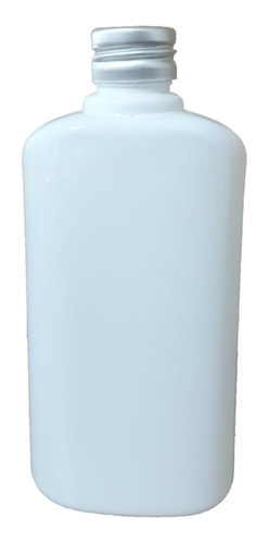 Botella Pet Petaca Blanca De 250ml R24, Tapa Aluminio X100