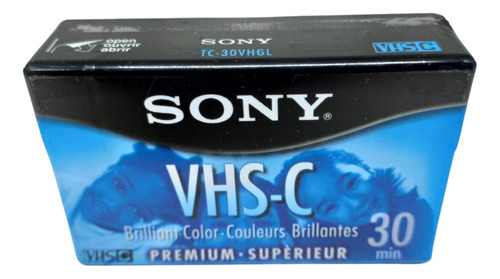 Fita Vhs-c Filmadora Premium Sony Original Lacrado 30 Min