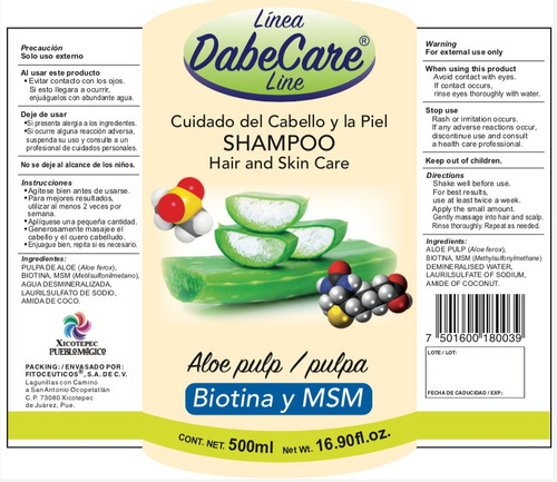 Shampoo Capilar Cabello Largo Cedoso 500ml