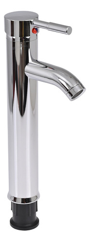 Llave Mezcladora Grifo Monomando Alto Para Lavabo Baño Cromo Brillante