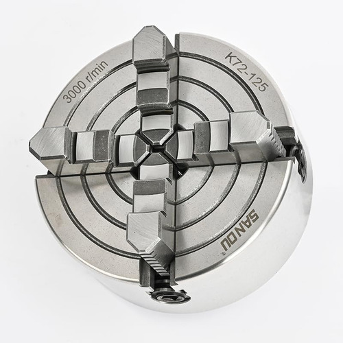 Mandril De 4 Mandíbulas Para Torno K72-125 125 Mm