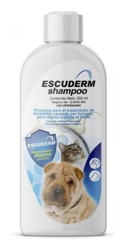 Shampoo Escuderm 250ml Halvet Cuidado Premium Perros Y Gatos