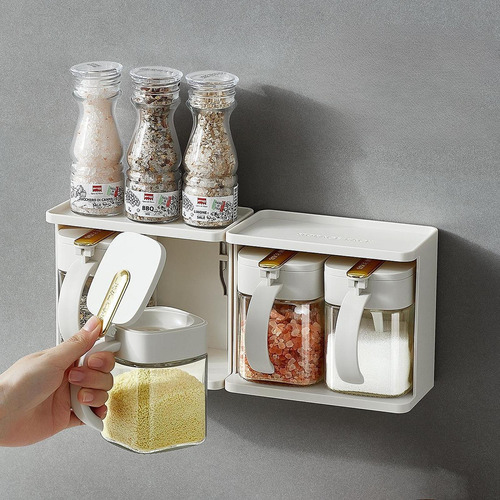 Juego De Organizador De Condimentos De Cocina Amarillo