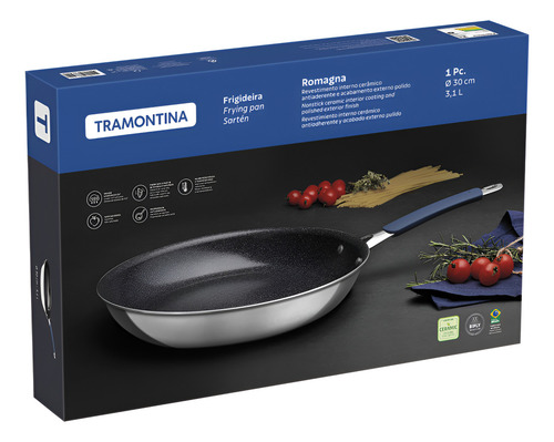 Frigideira Tramontina Alumínio Cerâmico Romagna 30cm Preto