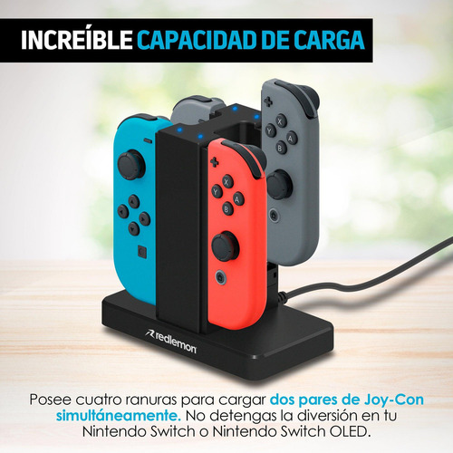 - Cargador For Controles Joy-con Nintendo Switch Redlemon
