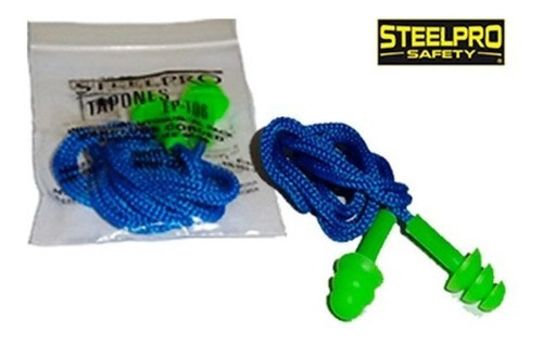 Steelpro Ha-sp-0071 100 Tapon Auditivo Reutilizable 36 Db Verde