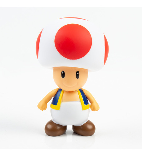 Figura De Toad/mario Bros De 10 Cm Semiarticulado Mediano 