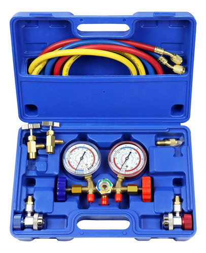 Juego De Manómetros Diagnóstico Profesional R134a, R12, R22