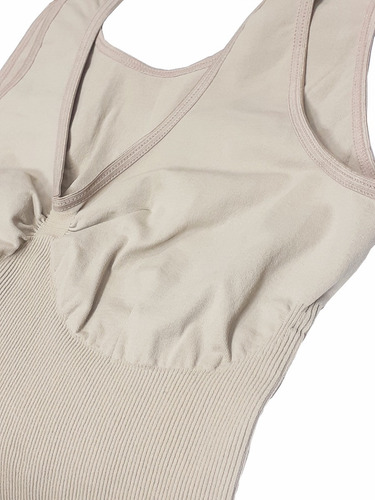Imagen 5 de 10 de Camiseta Musculosa Modeladora Bretel Ancho - Aretha
