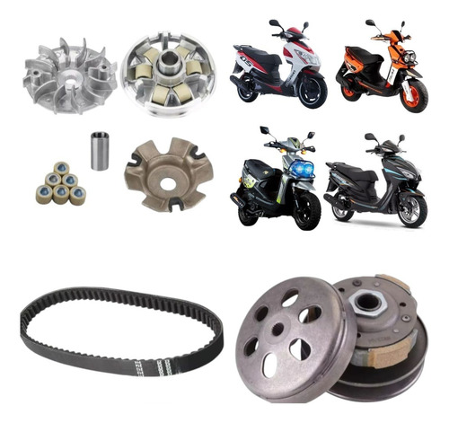 Kit Transmision Completa Para Motoneta Gs150 Gsc150