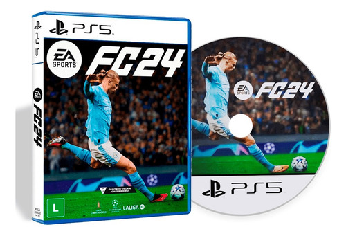 Playstation 5 825gb Disco + Bundle Ea Sports Fc 24 Midia Física Cor Branco E Preto Sony Bivolt