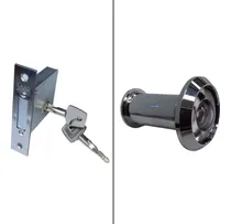 Comprar Par De Fechaduras De Segurança Com Chave Tetra + Olho Magico
